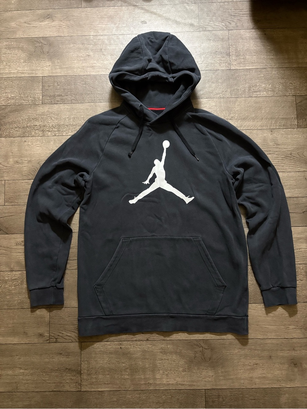 Jordan Black Hoodie with White Jumpman Logo